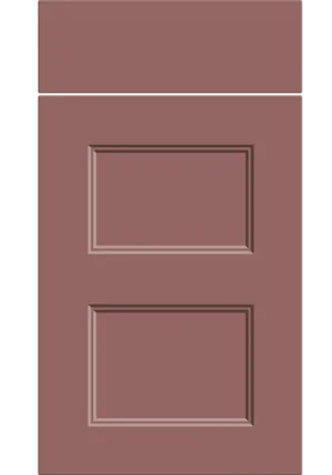 Aldridge door in Supermatt Rusty Red