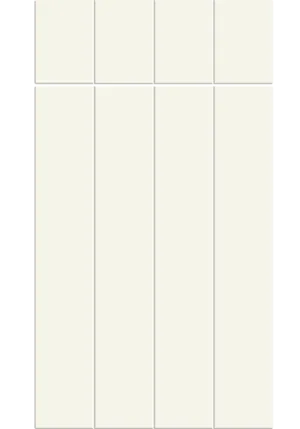 Austin door in Supermatt White Grey