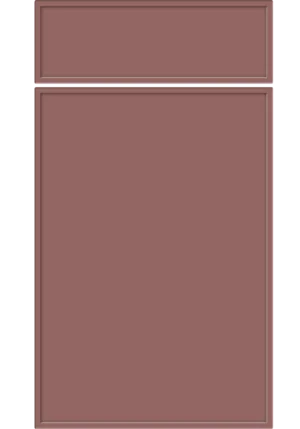 Aysgarth door in Supermatt Rusty Red