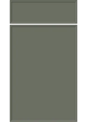 Aysgarth door in Supermatt Smoke Green