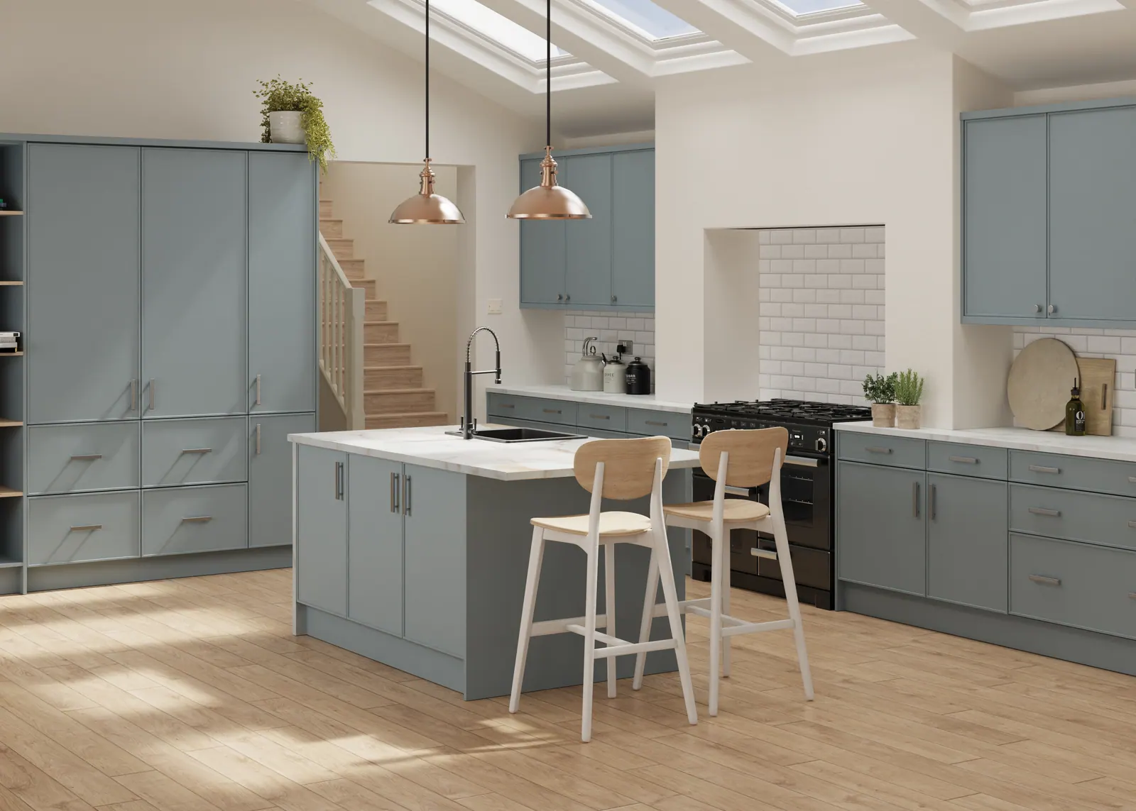 Aysgarth kitchen shown in Supermatt Mood Grey
