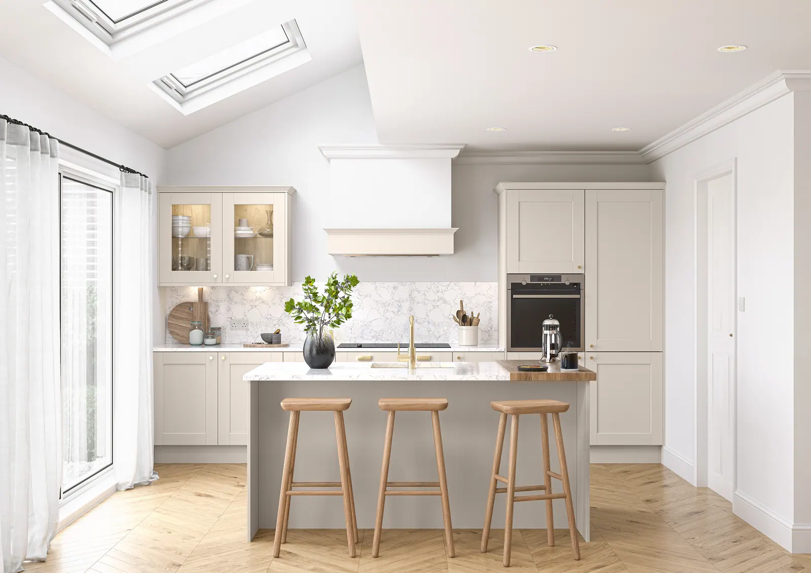 Belsay Woodgrain kitchen in Cashmere