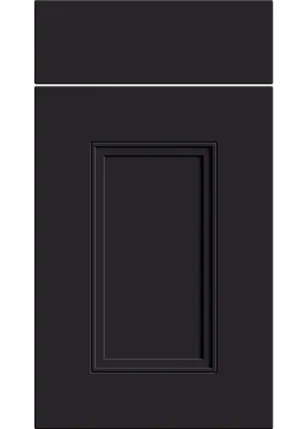 Buxton door in Supermatt Black