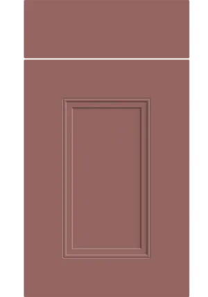 Buxton door in Supermatt Rusty Red