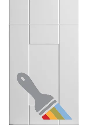 Carlton door in Supermatt Taupe Grey