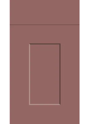Carrick door in Supermatt Rusty Red