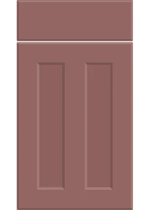 Chester door in Supermatt Rusty Red