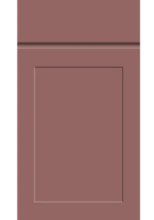 Elland door in Supermatt Rusty Red