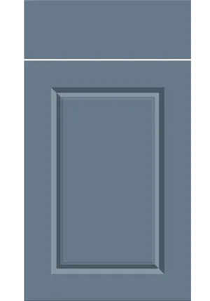 Harlem door in Supermatt Misty Blue