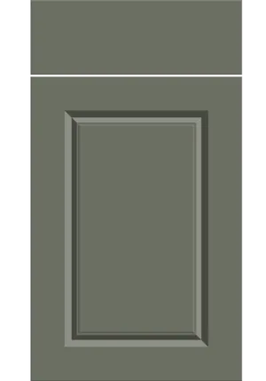 Harlem door in Supermatt Smoke Green