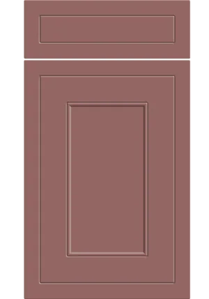 Helmsley door in Supermatt Rusty Red