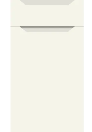 Integra Full Handle door in Supermatt White Grey