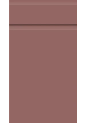 Knebworth door in Supermatt Rusty Red