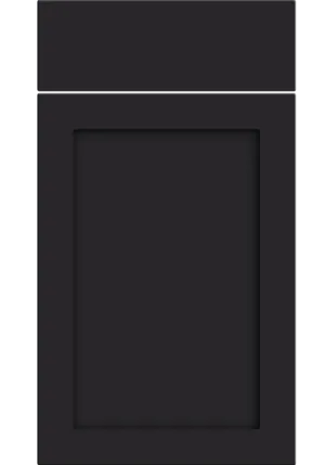Oakham door in Matt Black