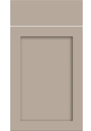 Oakham door in Supermatt Cashmere