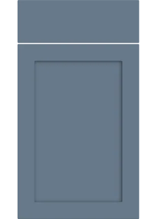 Oakham door in Supermatt Misty Blue