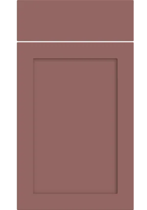 Oakham door in Supermatt Rusty Red