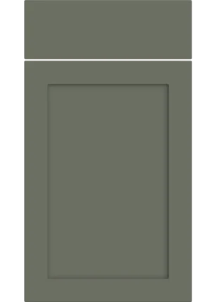 Oakham door in Supermatt Smoke Green