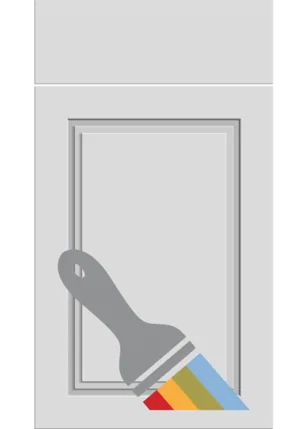 Paris door in Paintable