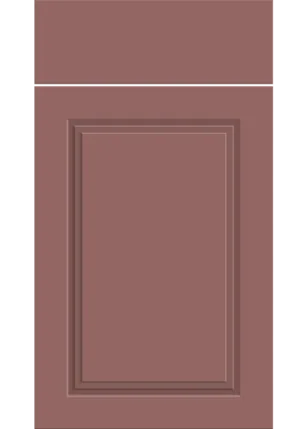 Paris door in Supermatt Rusty Red