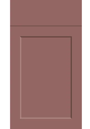 Richmond door in Supermatt Rusty Red
