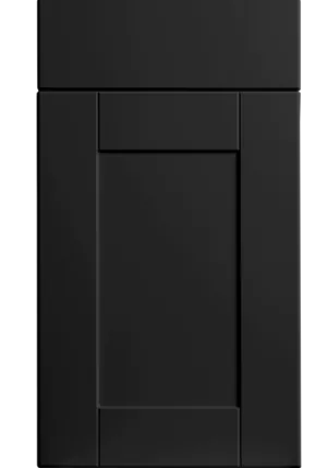Shaker door in Matt Black