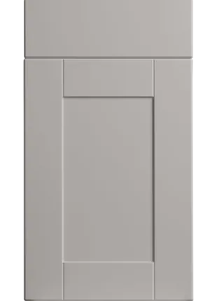 Shaker door in Matt Pebble