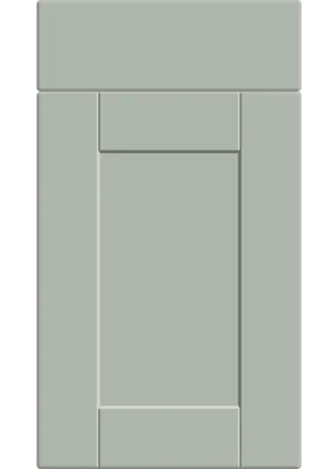 Shaker door in Matt Pistachio Green