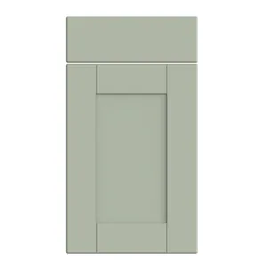 Shaker door in Matt Sage Green