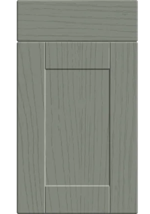 Shaker door in Paintflow Matt Sage Green