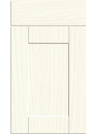 Shaker door in Paintflow Matt White