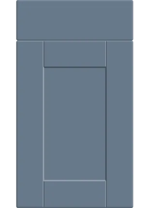 Shaker door in Supermatt Misty Blue