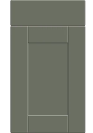 Shaker door in Supermatt Smoke Green