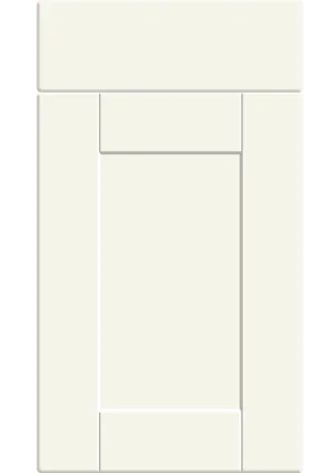 Shaker door in Supermatt White Grey