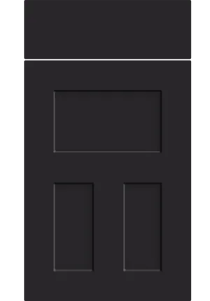 Stratford door in Matt Black