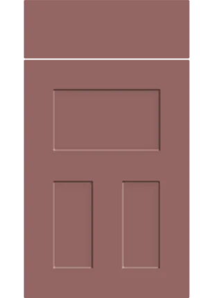Stratford door in Supermatt Rusty Red