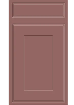 Tullymore door in Supermatt Rusty Red