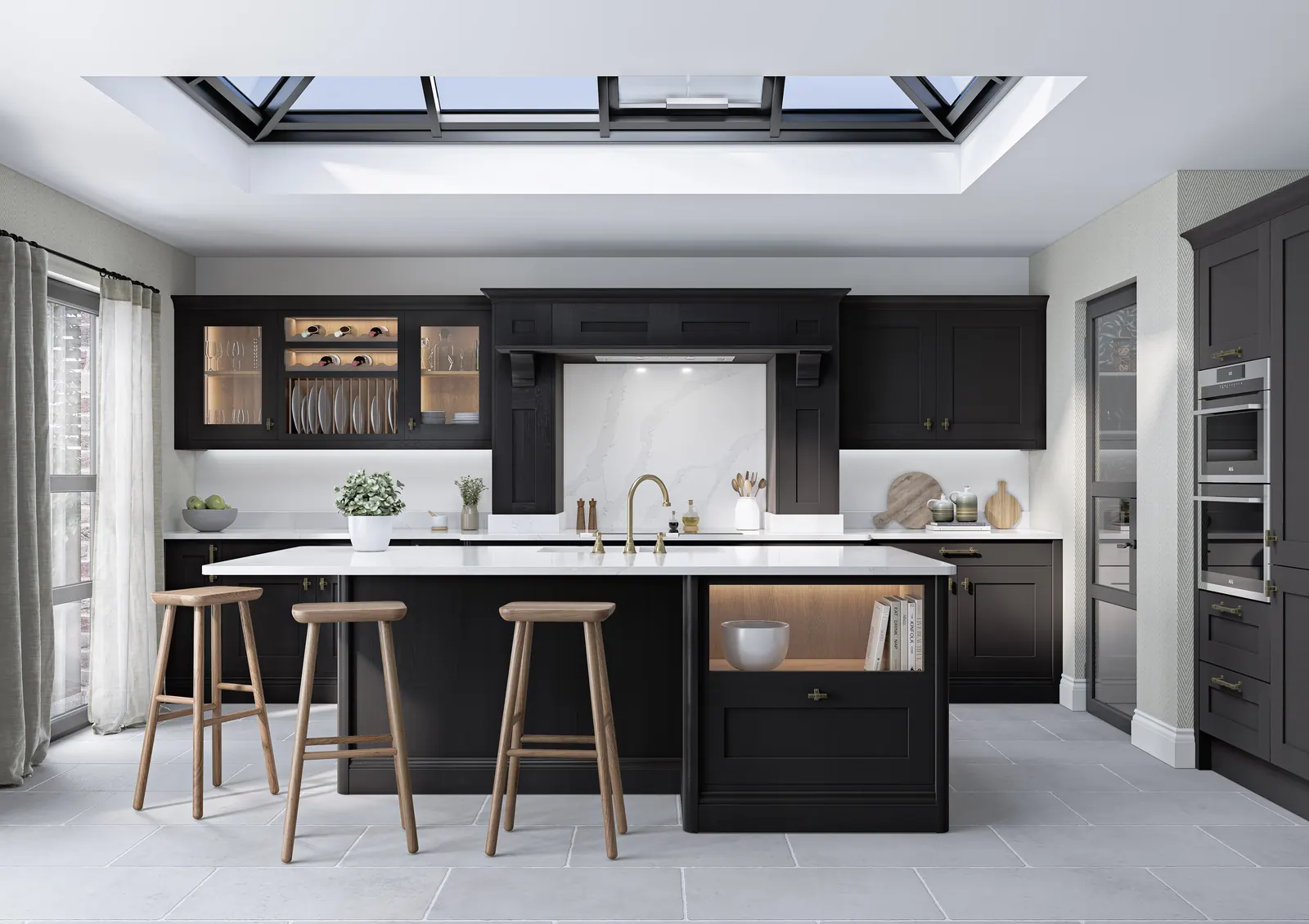 Mornington Shaker kitchen in Carbon